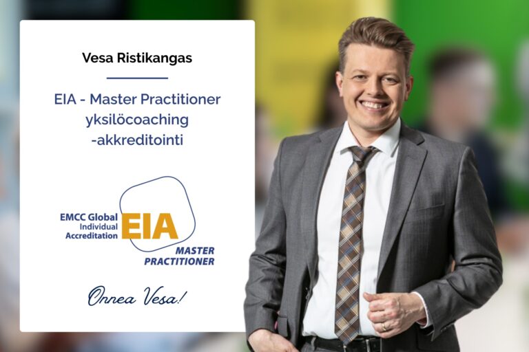 Vesa Ristikankaalle on myönnetty EMCC:n korkein yksilöcoaching-akkreditointi – EIA - Master Practitioner